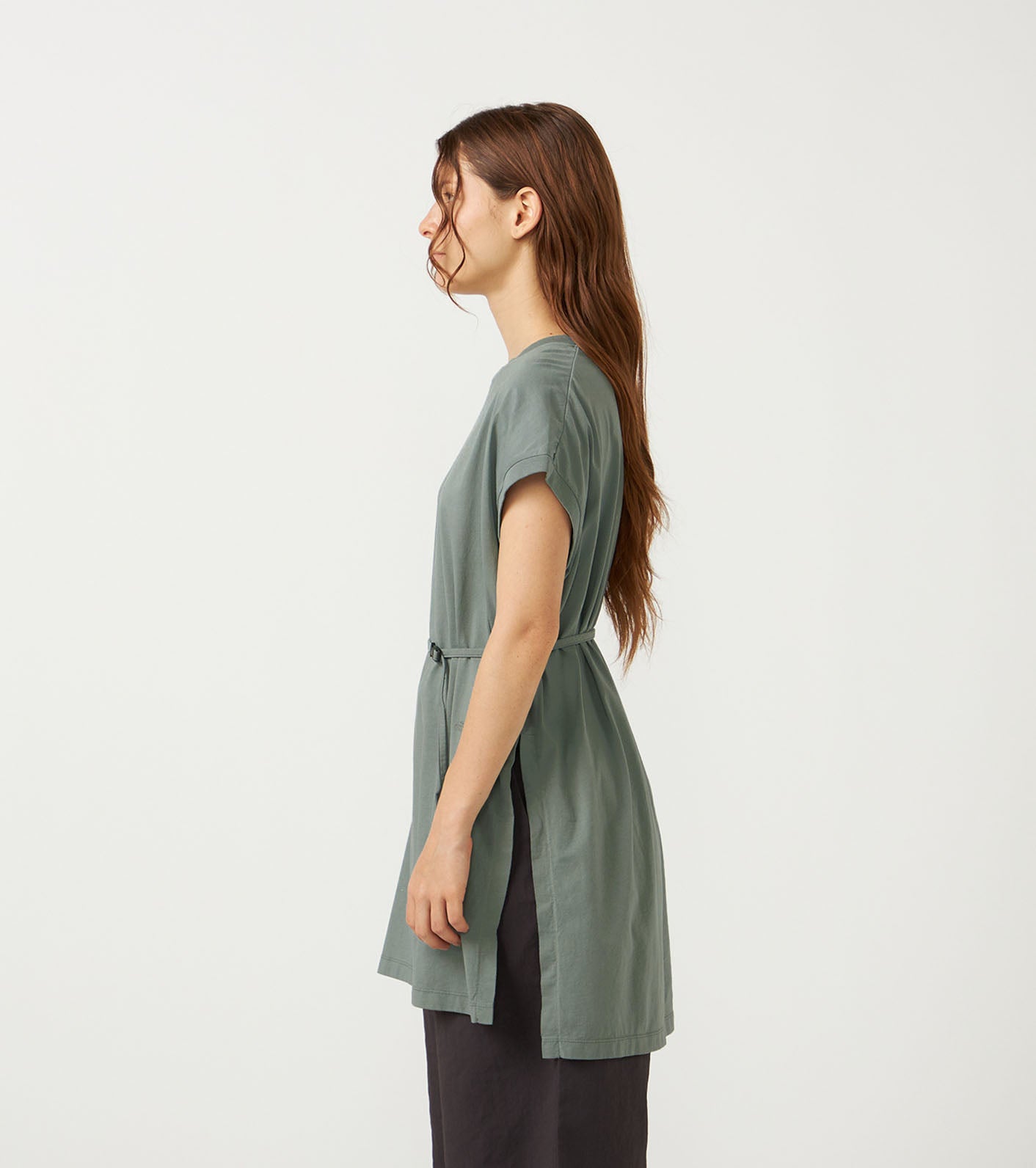 Garment Dyed Field Belted Dress