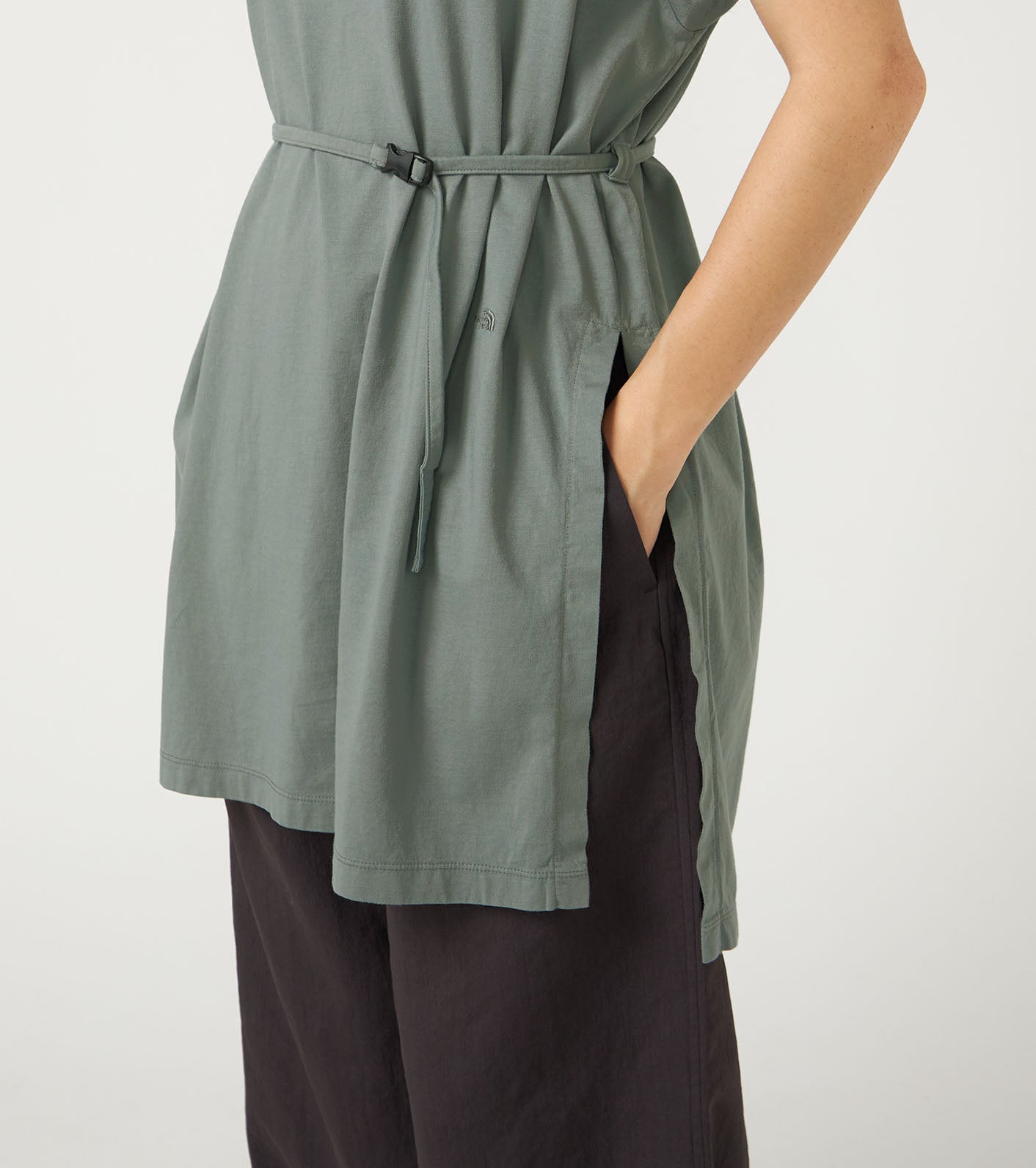 Garment Dyed Field Belted Dress