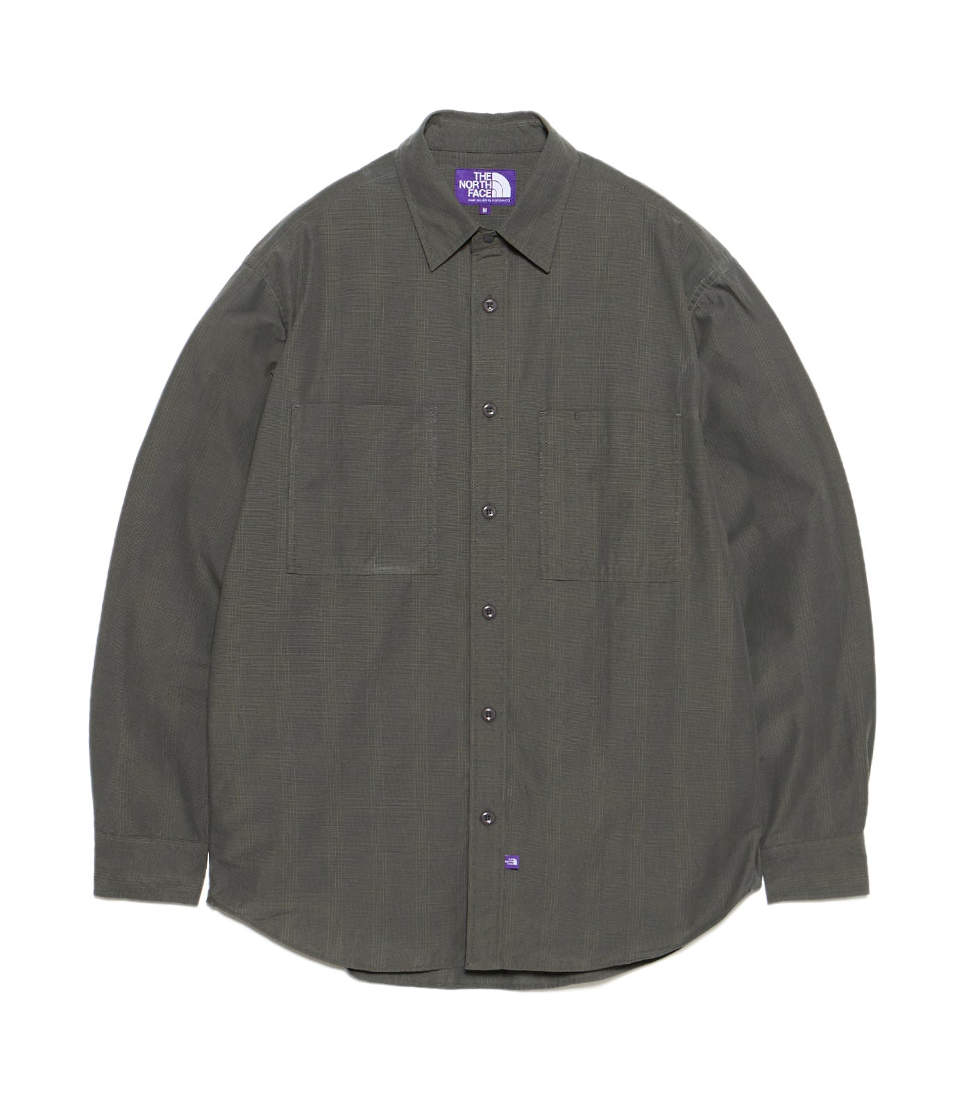 Double Pocket Plaid Field Work Shirt - AH(Asphalt Gray)