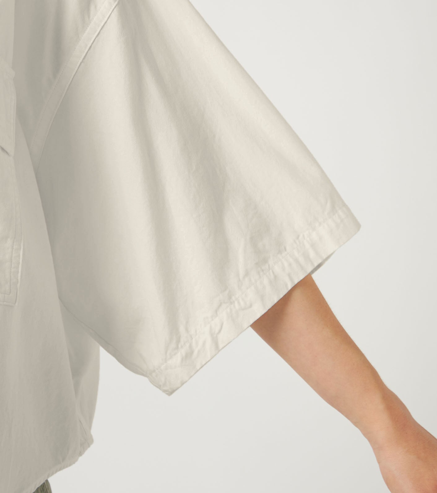 Button Down Field S/S Cropped Shirt