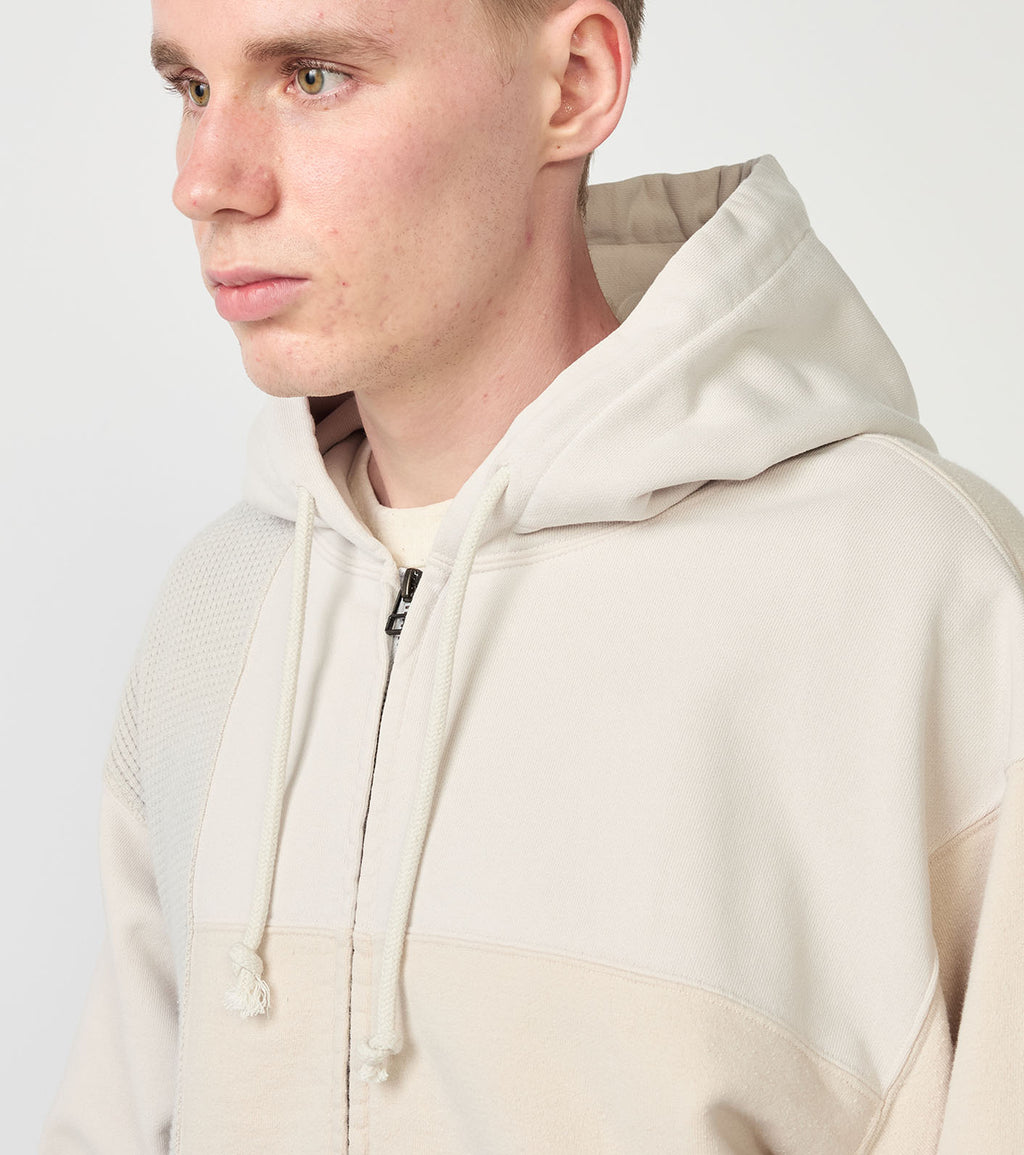 Field Patchworked Zip Up Parka