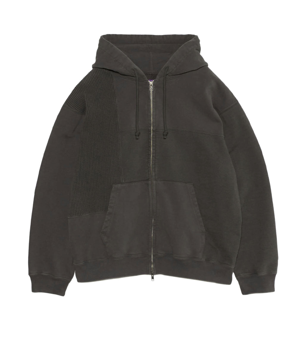 Field Patchworked Zip Up Parka - AH(Asphalt Gray)