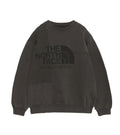 Field Patchworked Crewneck Sweatshirt - AH(Asphalt Gray)