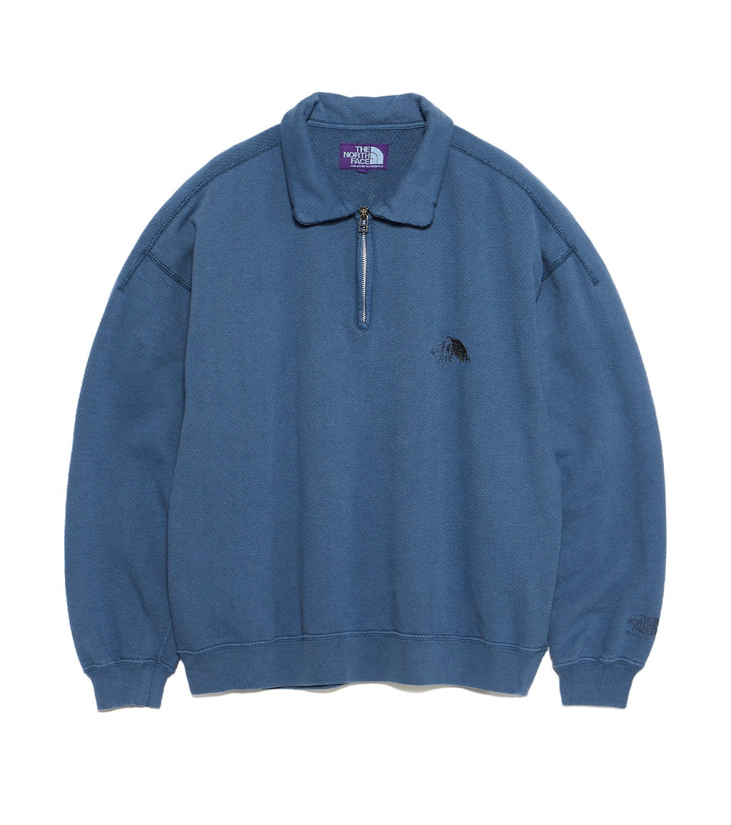 Garment Dyed Field Half Zip - BL(Blue)
