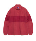 Garment Dyed Field Rugby Shirt - R(Red)