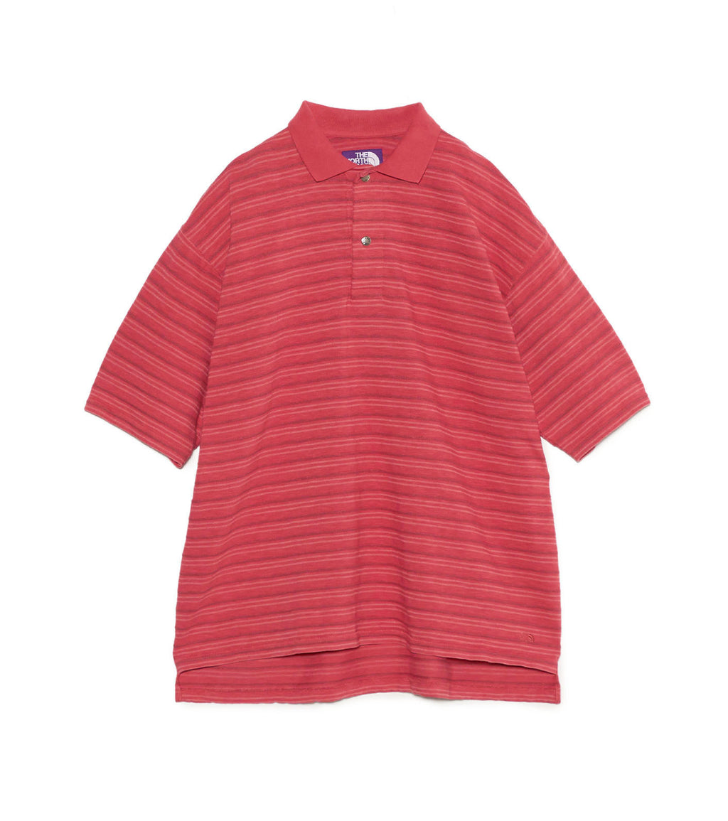 Garment Dyed Jacquard Field Polo - R(Red)