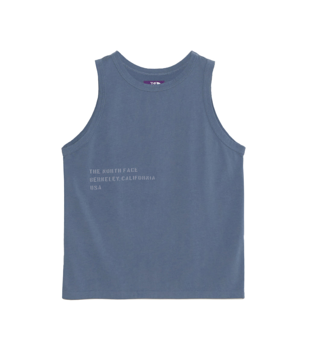 Garment Dyed Lettered Field Tank - BL(Blue)
