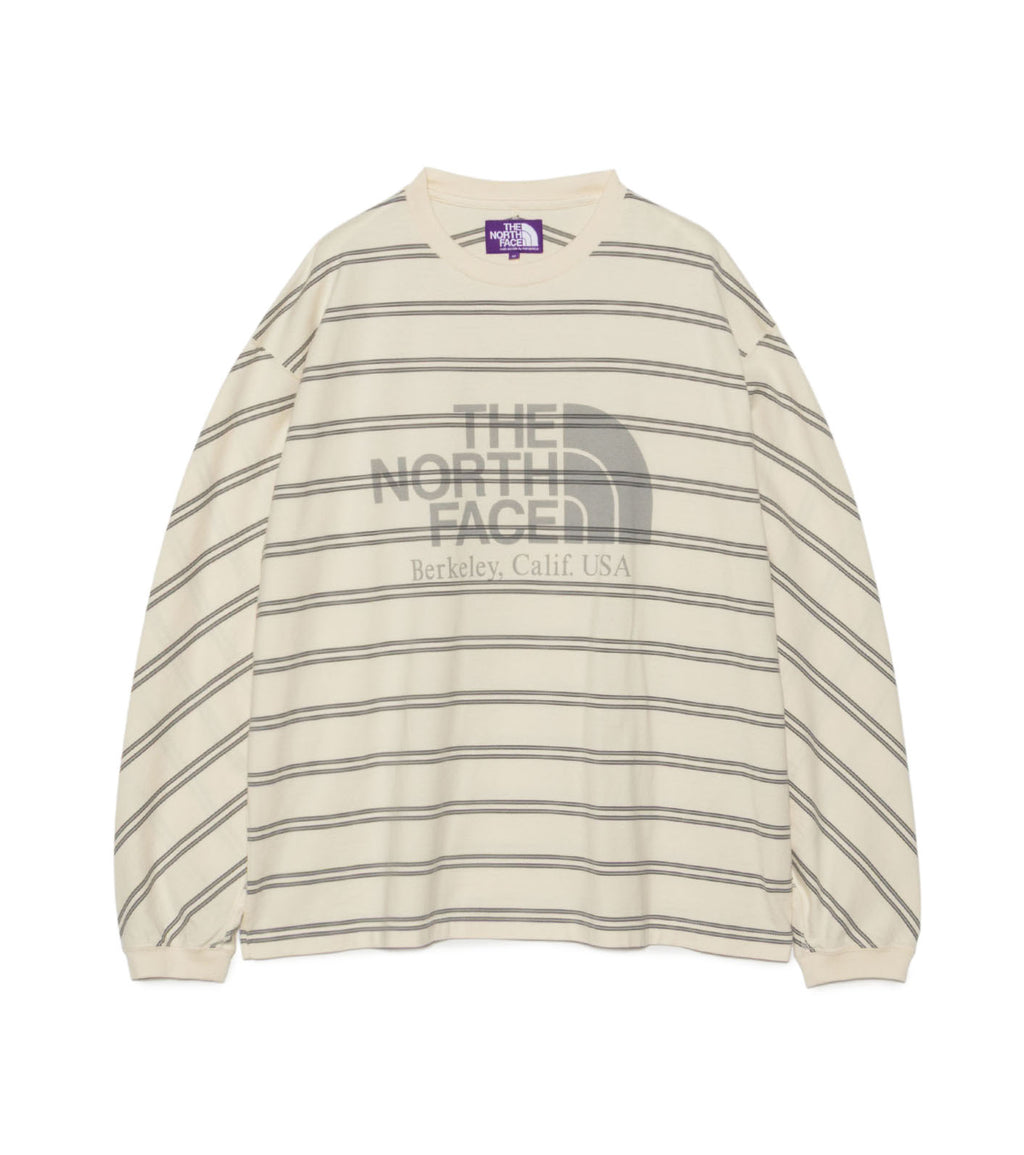 Field Long Sleeve Striped Tee - ST(Stone)