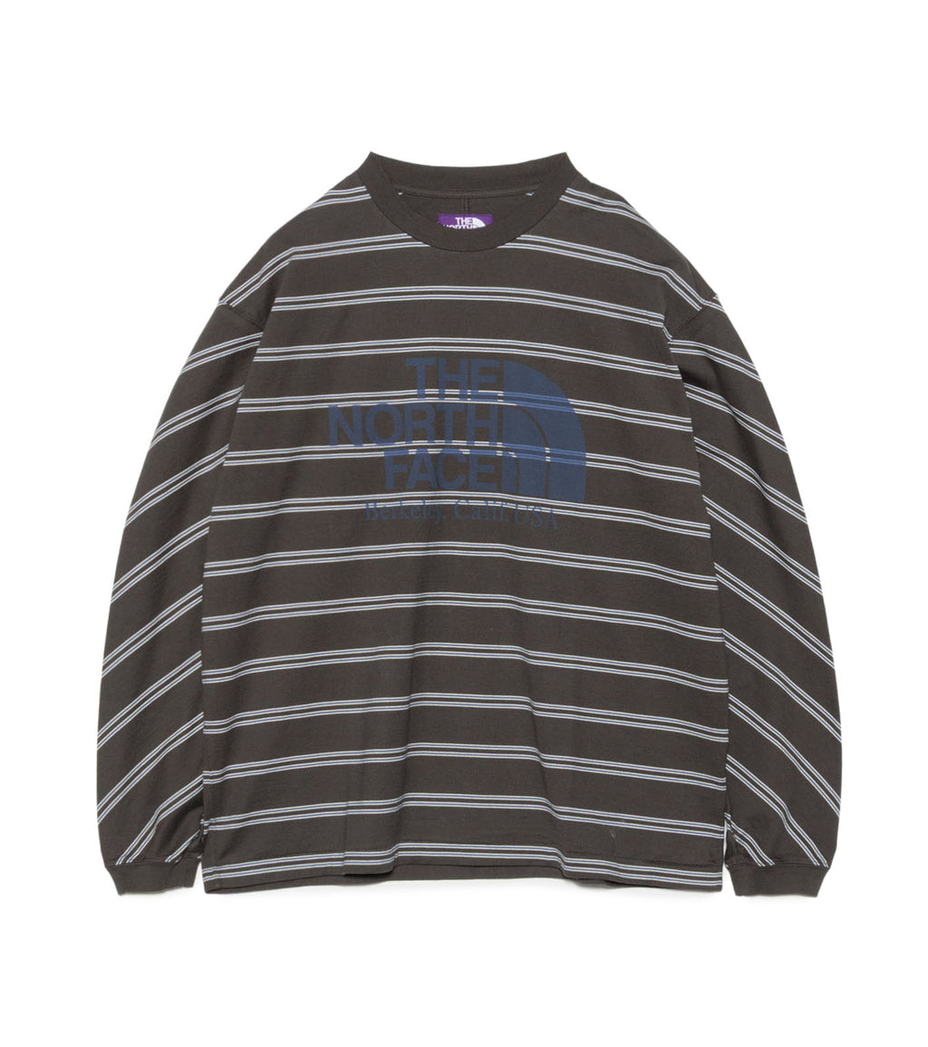 Field Long Sleeve Striped Tee - CH(Charcoal)