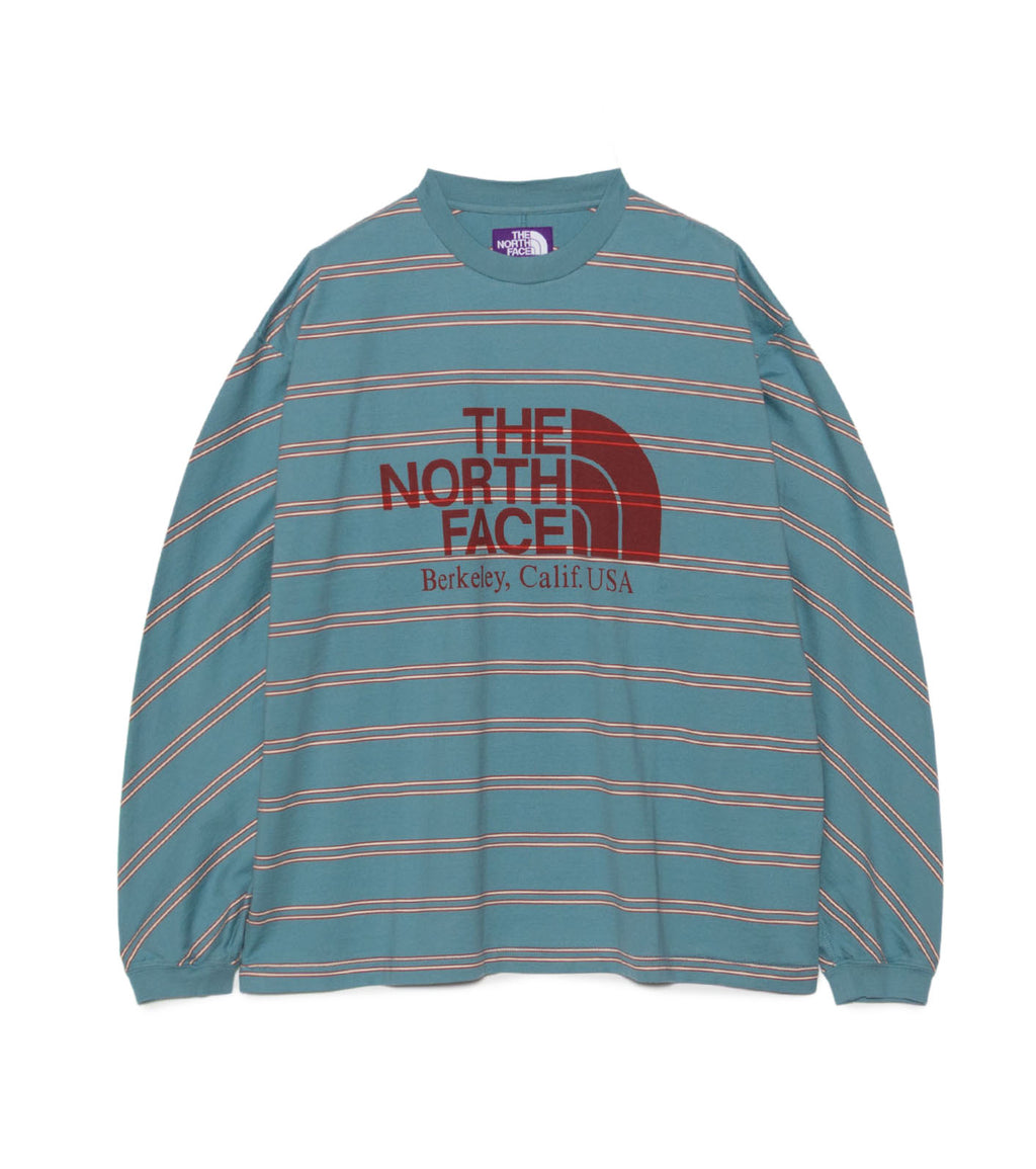 Field Long Sleeve Striped Tee - BL(Blue)