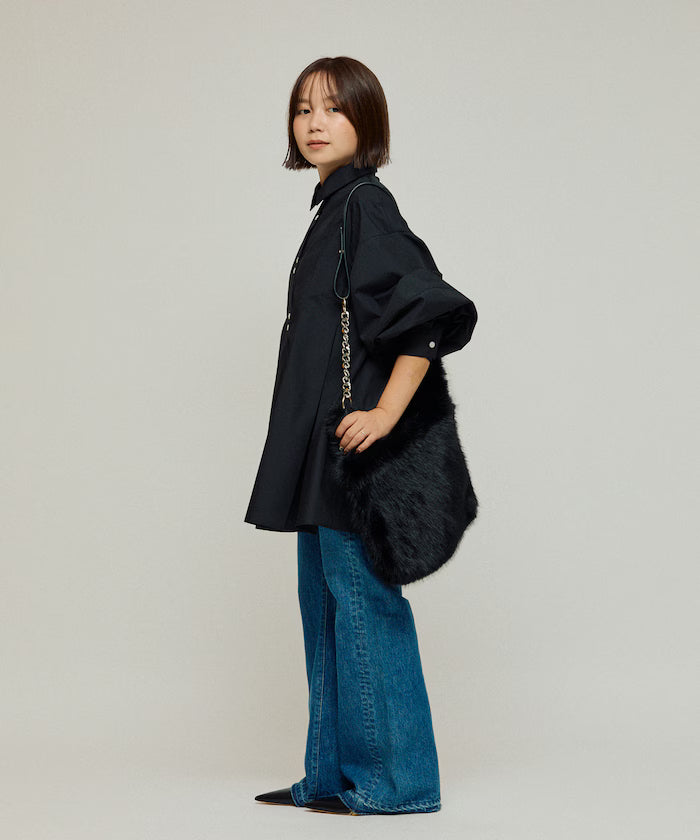 Box Stack Balloon Sleeve Long Sleeve Shirt