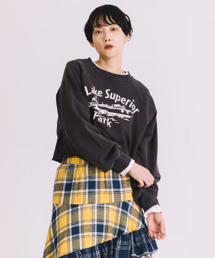 Grunge Cutoff Short Sweatshirt