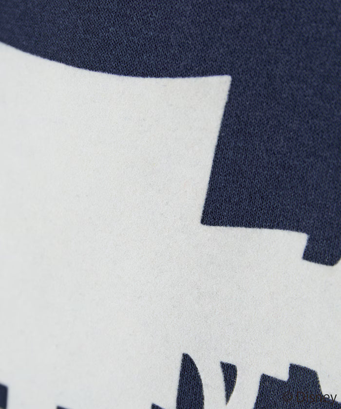 FREAK'S STORE×Ami Maeda/Disney/Mickey Mouse/Mickey Mouse/Flock Print Sweatshirt [Limited Edition]