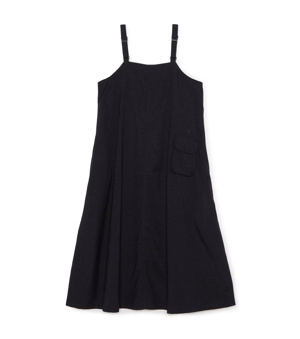 Nylon Twill Field Jumper Dress - K(Black)