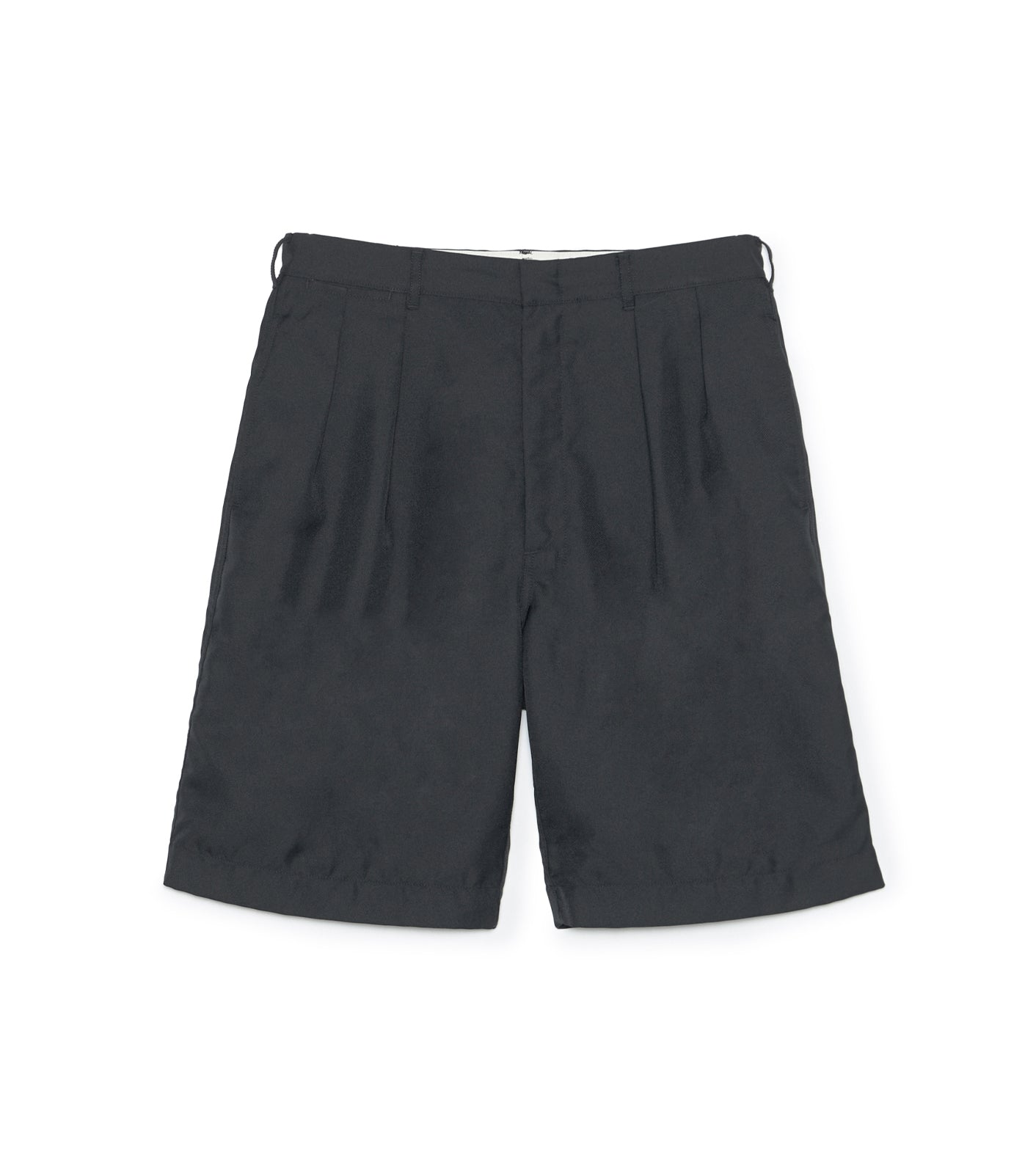 Polyester Twill Double Pleated Shorts