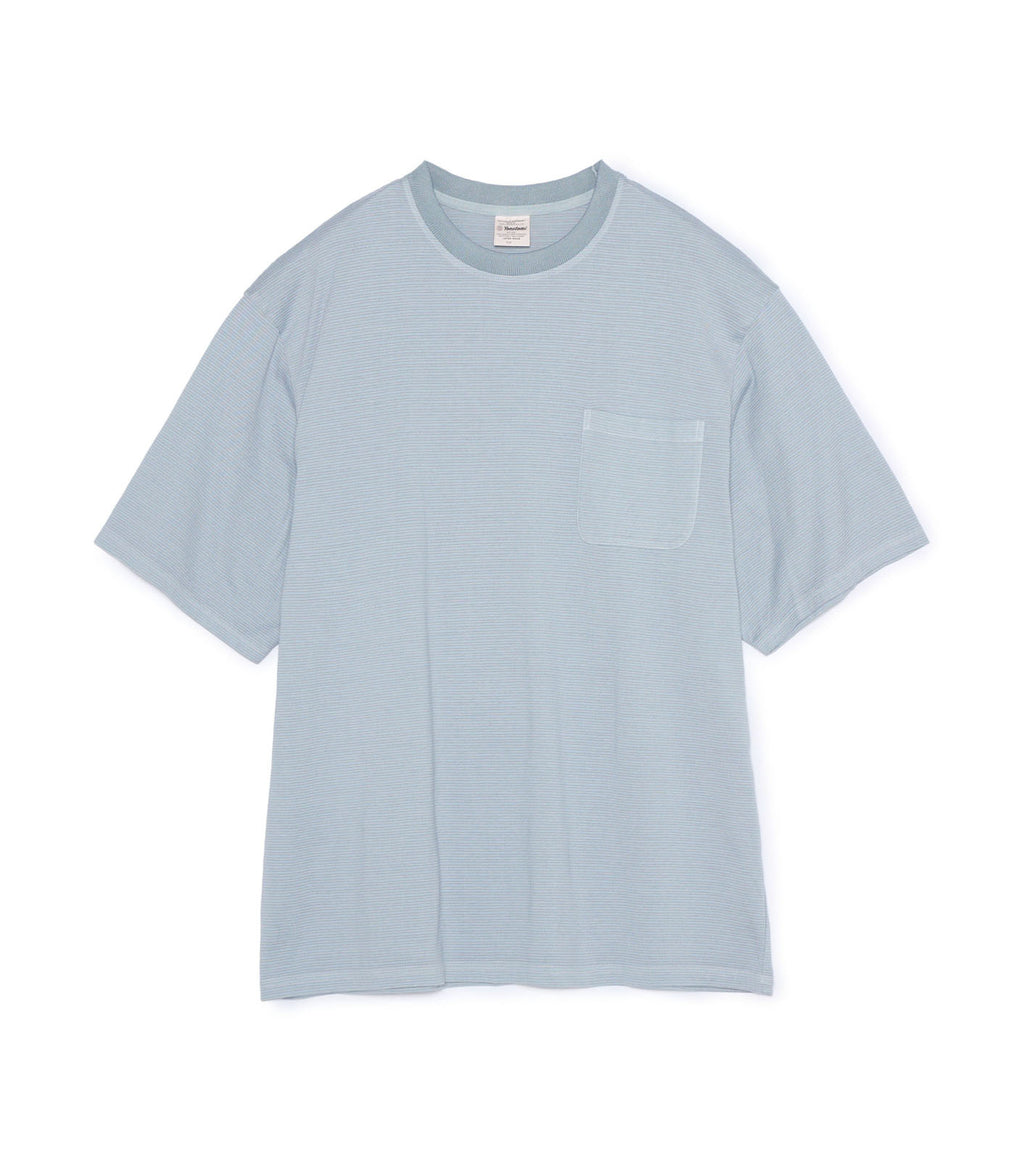 Garment Dyed Border Pk Tee - H(Gray)