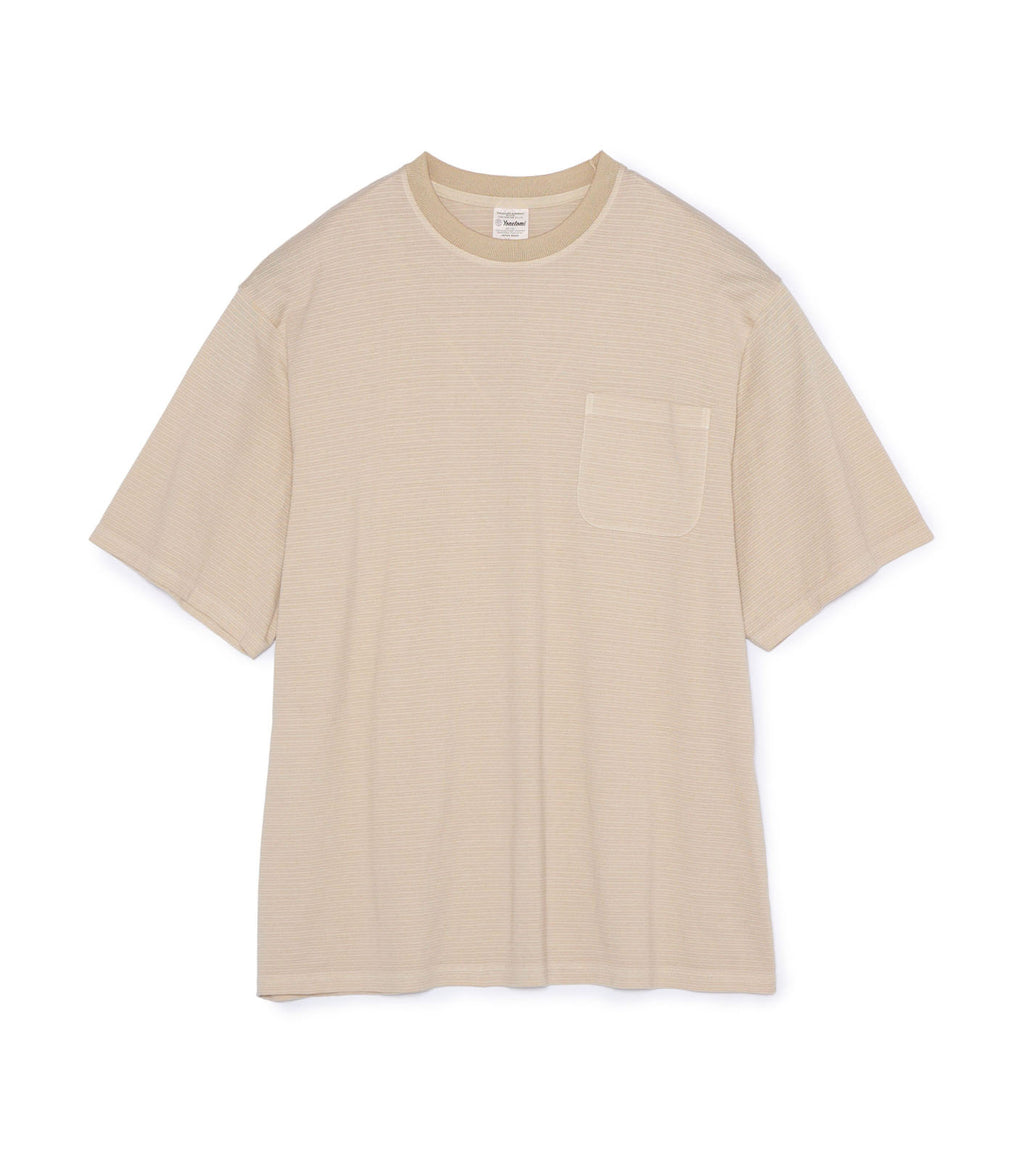 Garment Dyed Border Pk Tee - BE(Beige)