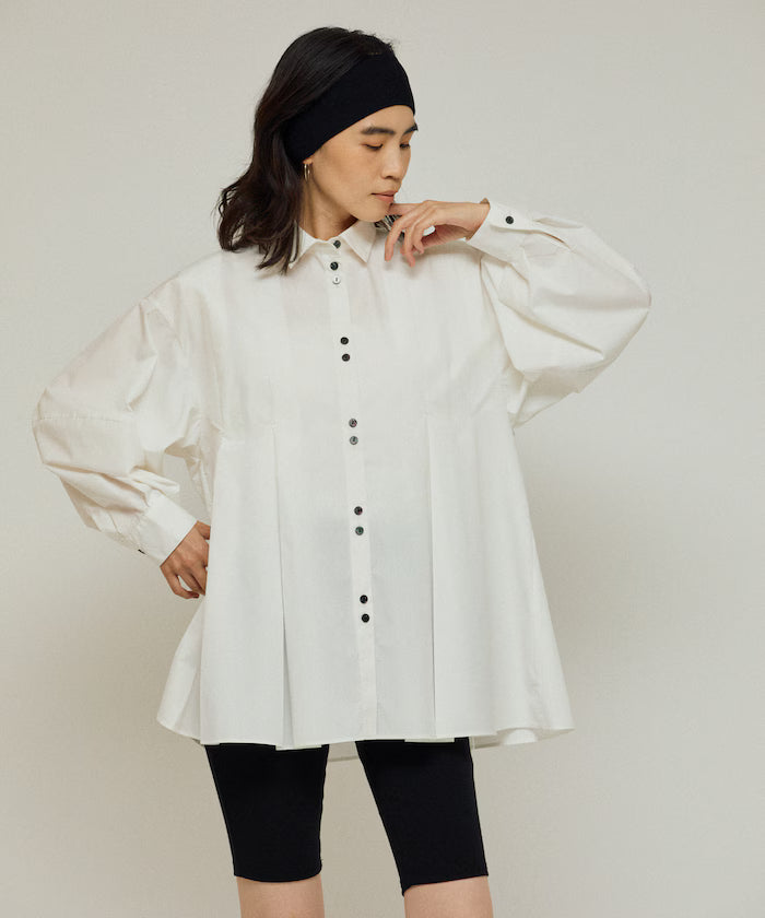 Box Stack Balloon Sleeve Long Sleeve Shirt