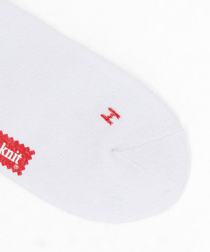 Sinker Plain White Crew Socks (25.0-27.0cm)