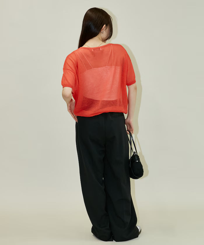 Washable Linen Hem Cord Summer Knit Cardigan Limited Edition