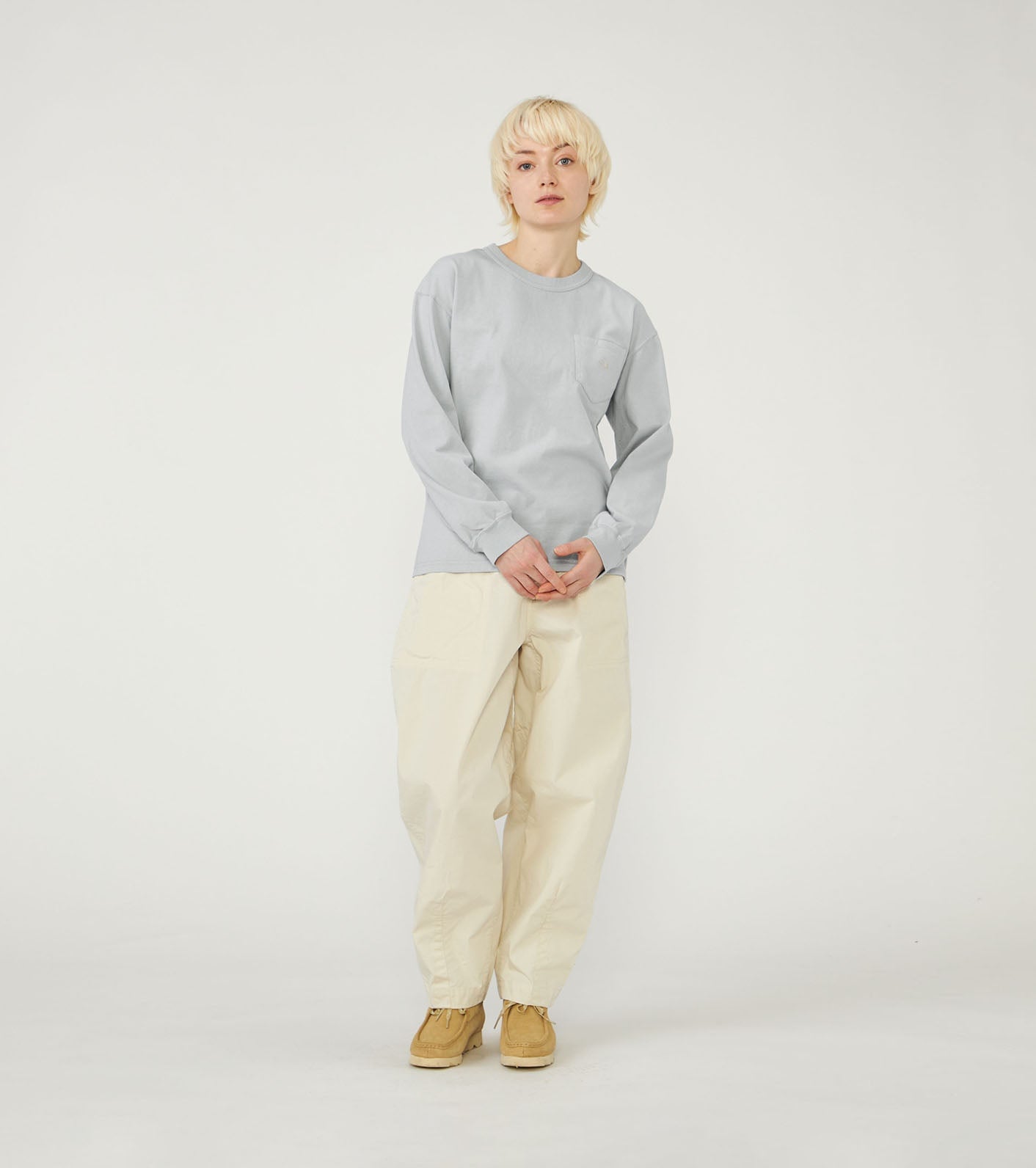 8oz Field Long Sleeve Pocket Tee