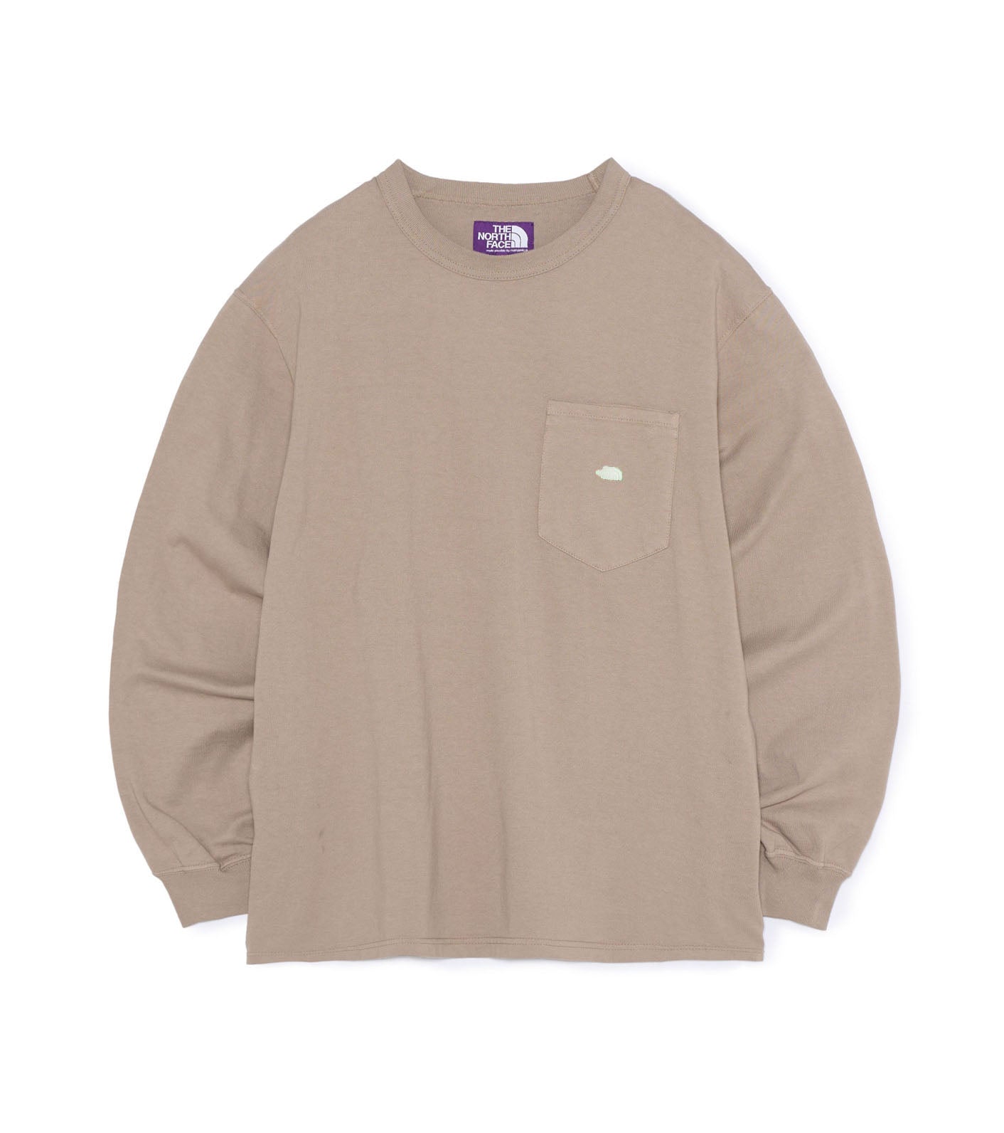 8oz Field Long Sleeve Pocket Tee - TP(Taupe)