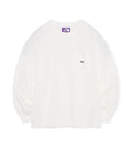 8oz Field Long Sleeve Pocket Tee - OP(Off White x Purple)