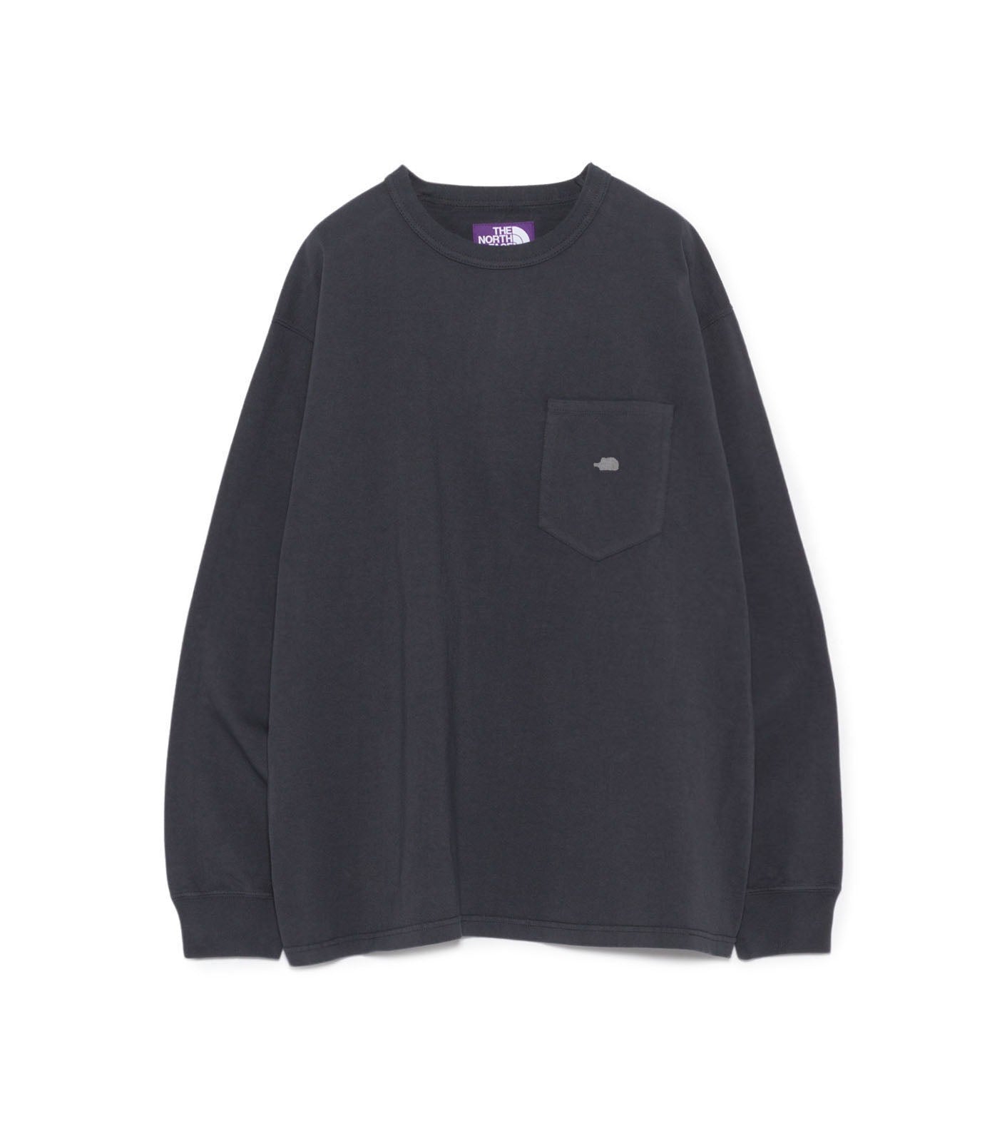 8oz Field Long Sleeve Pocket Tee - AO(Asphalt Gray x Off White)