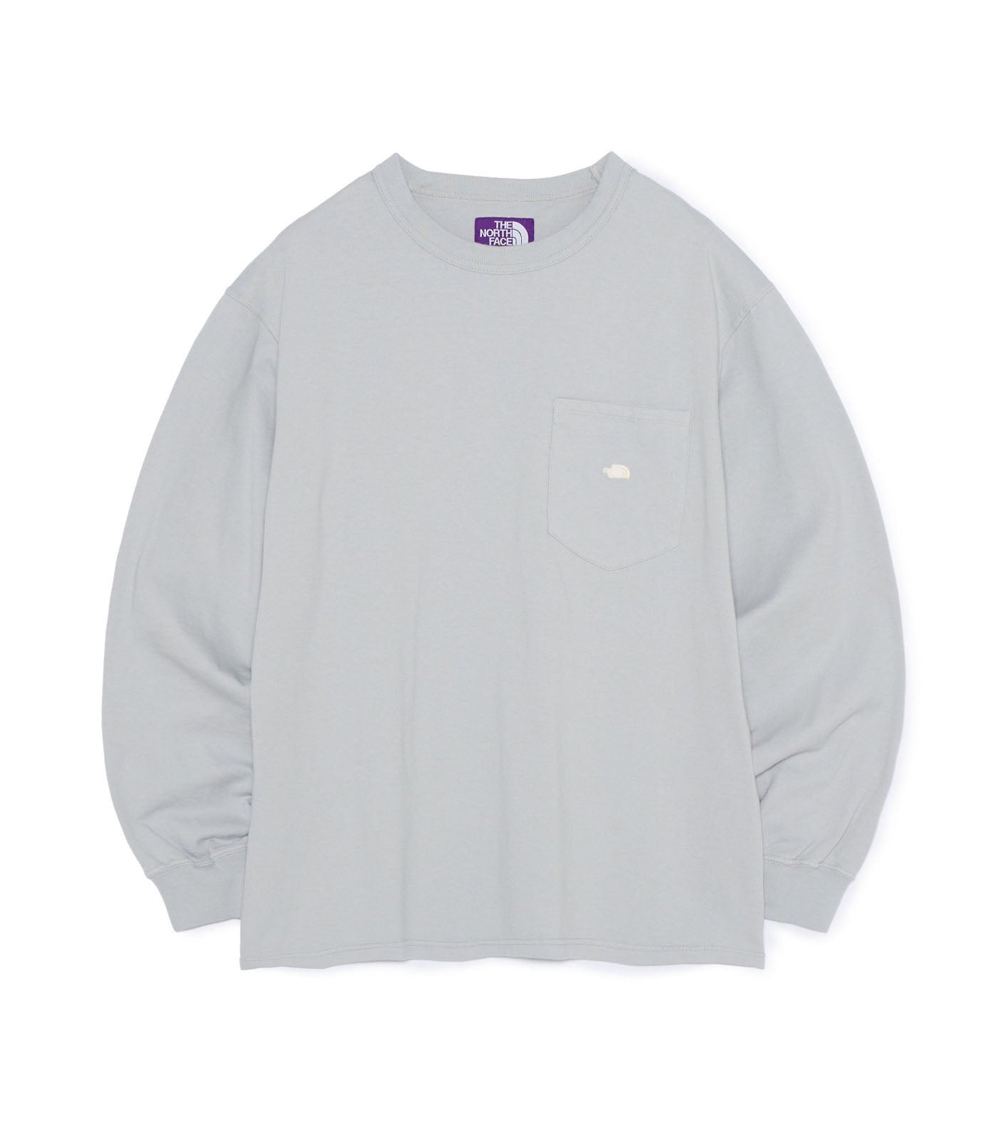 8oz Field Long Sleeve Pocket Tee - BH(Blue Gray)