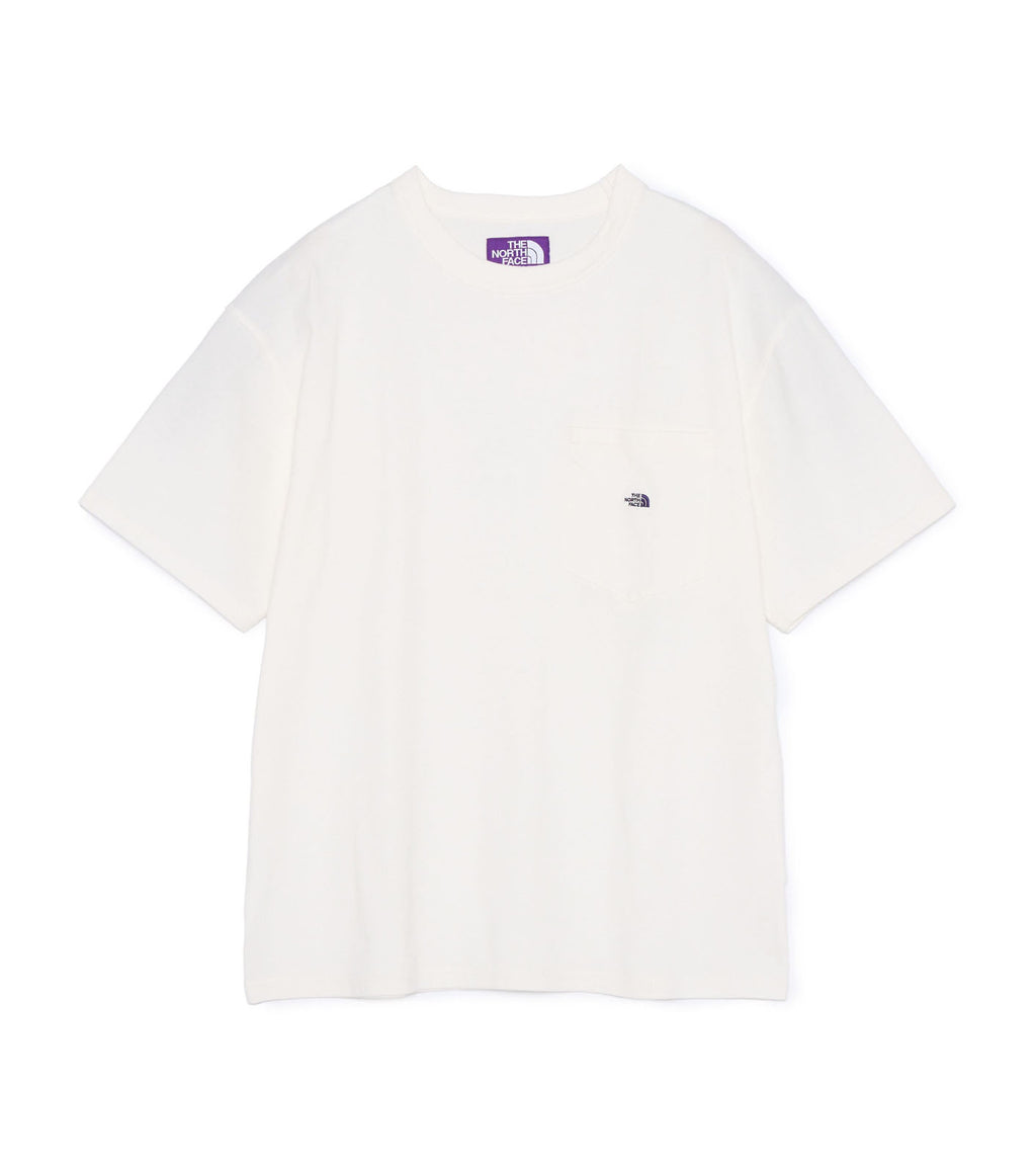 8oz Field Pocket Tee - OP(Off White x Purple)