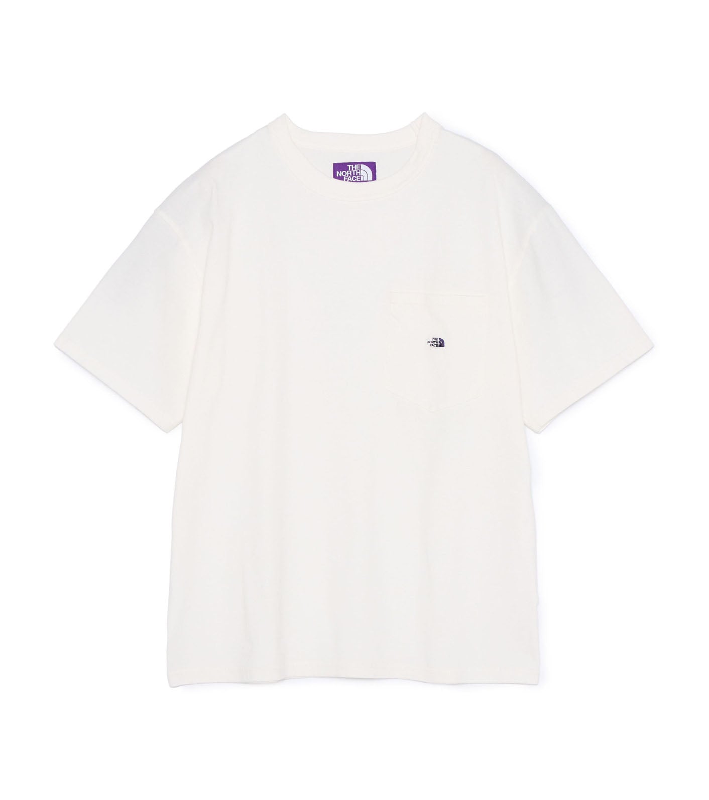 8oz Field Pocket Tee - OP(Off White x Purple)