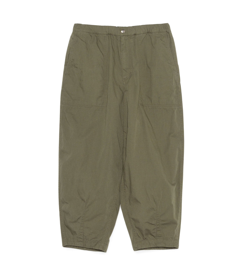 Ripstop Wide Cropped Field Pants - OL(Olive)