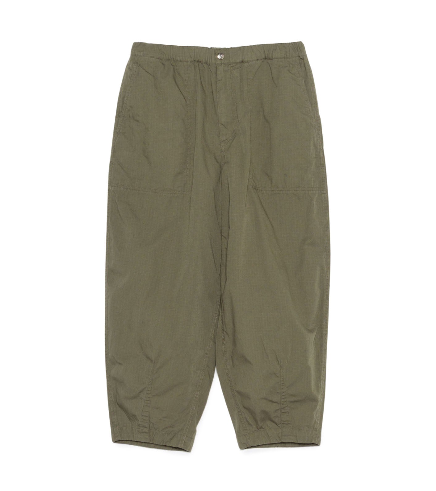 Ripstop Wide Cropped Field Pants - OL(Olive)
