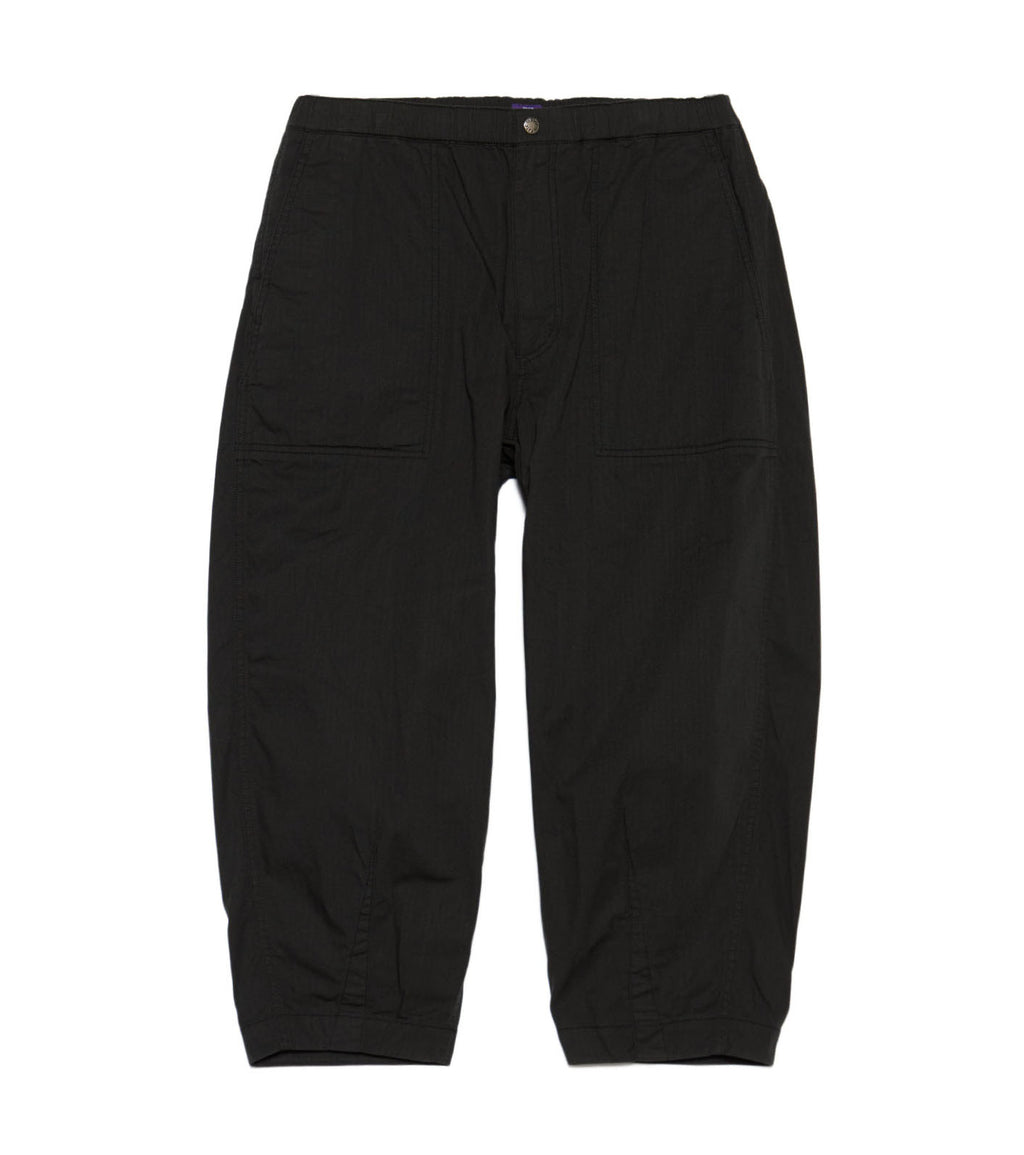 Ripstop Wide Cropped Field Pants - K(Black)