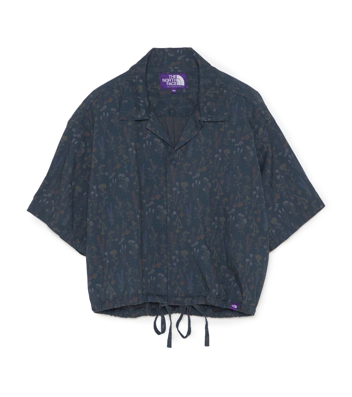 Flower Printed Cropped Shirt
