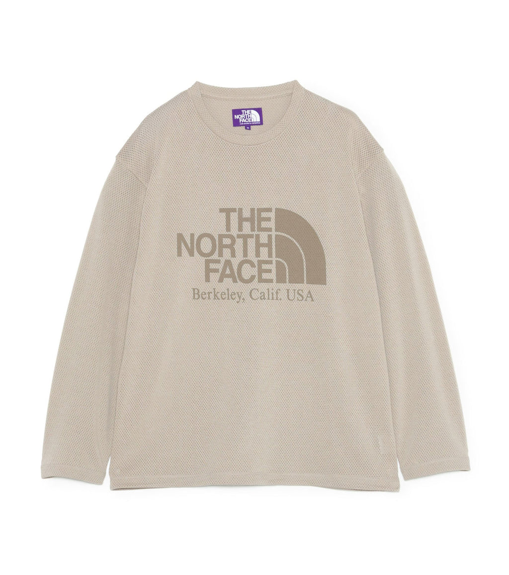 Mesh Field Long Sleeve Tee - ST(Stone)