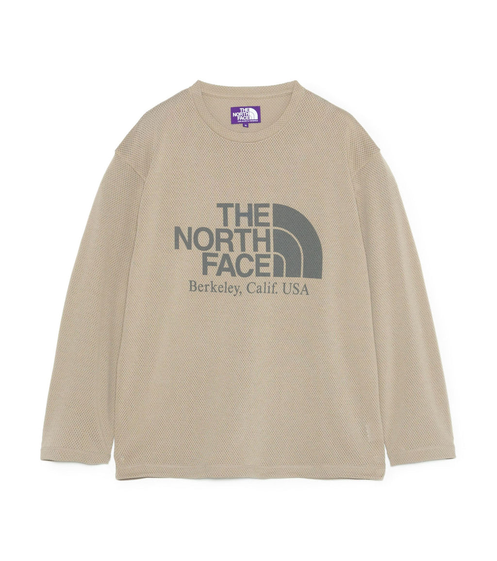 Mesh Field Long Sleeve Tee - BE(Beige)