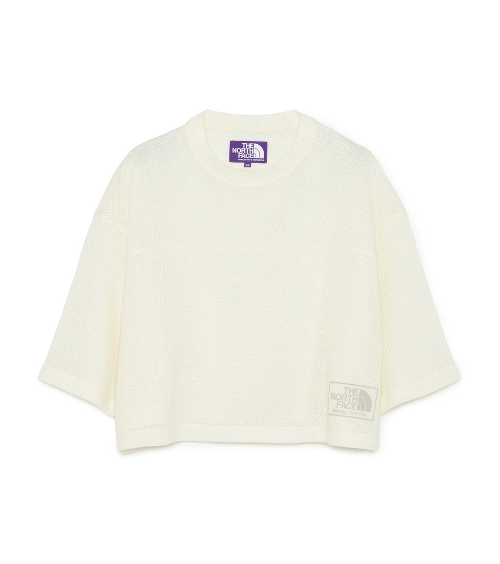 Mesh Field Cropped Tee - OW(Off White)