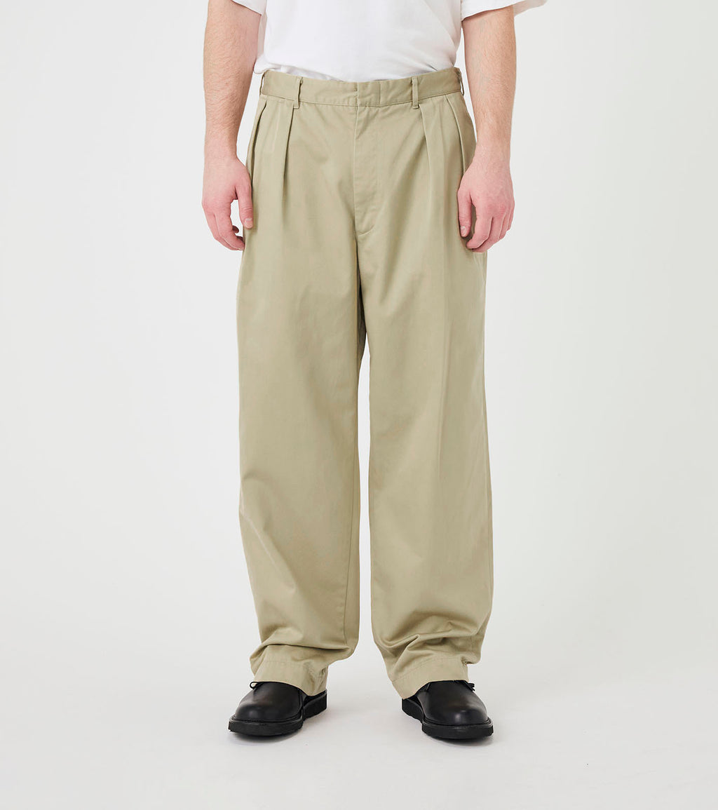 Double Pleated Chino Pants