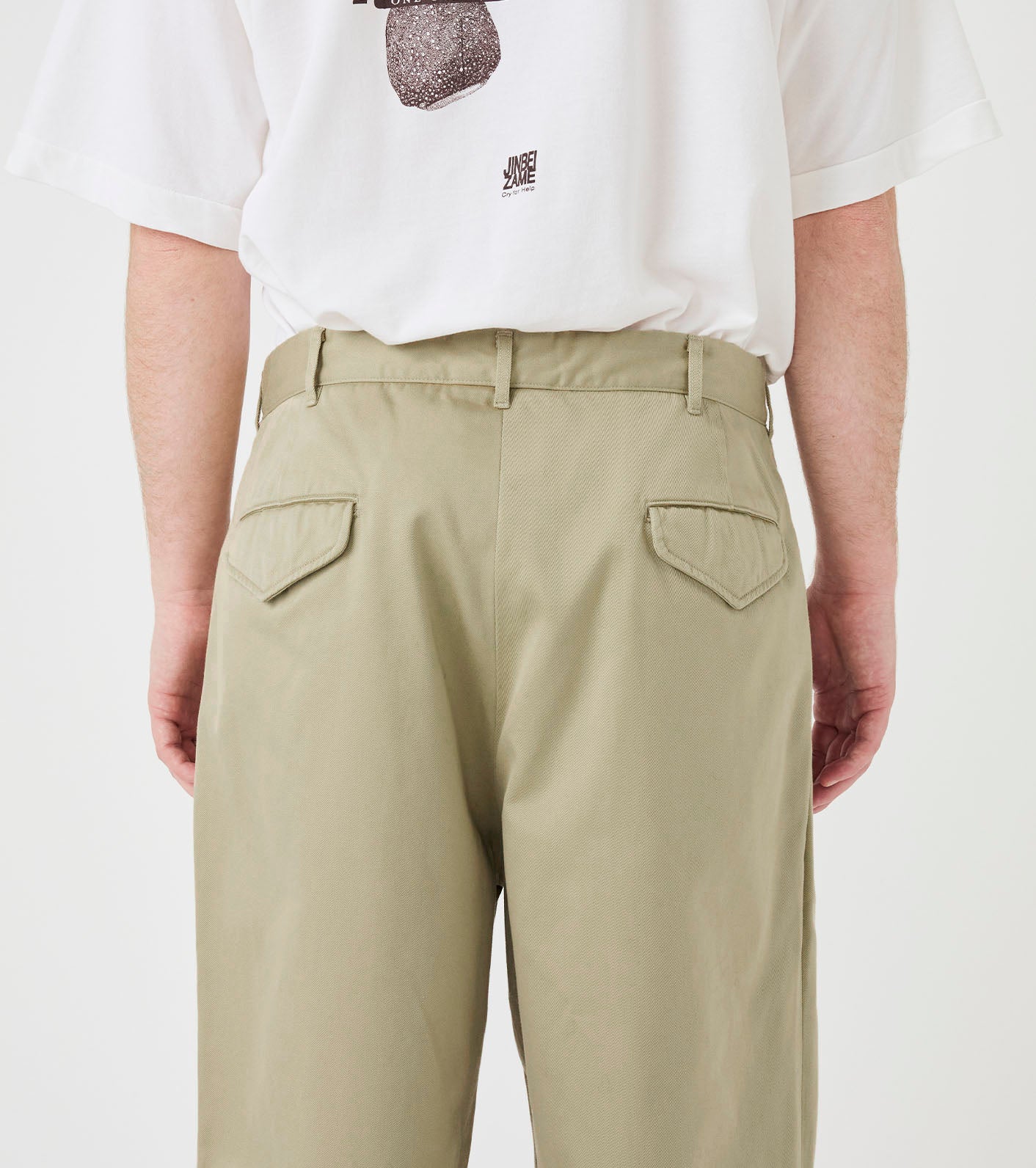 Double Pleated Chino Pants