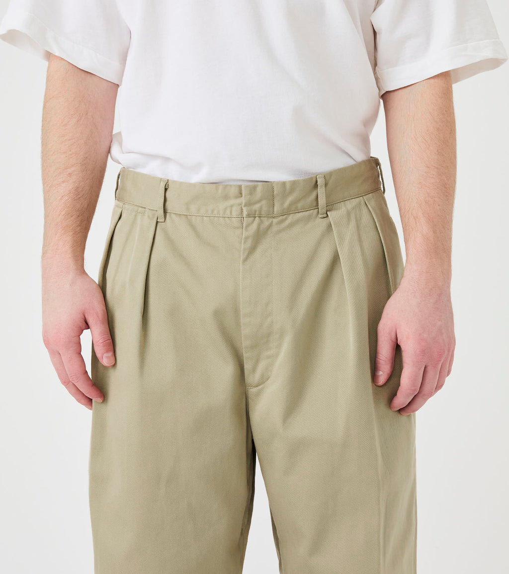 Double Pleated Chino Pants
