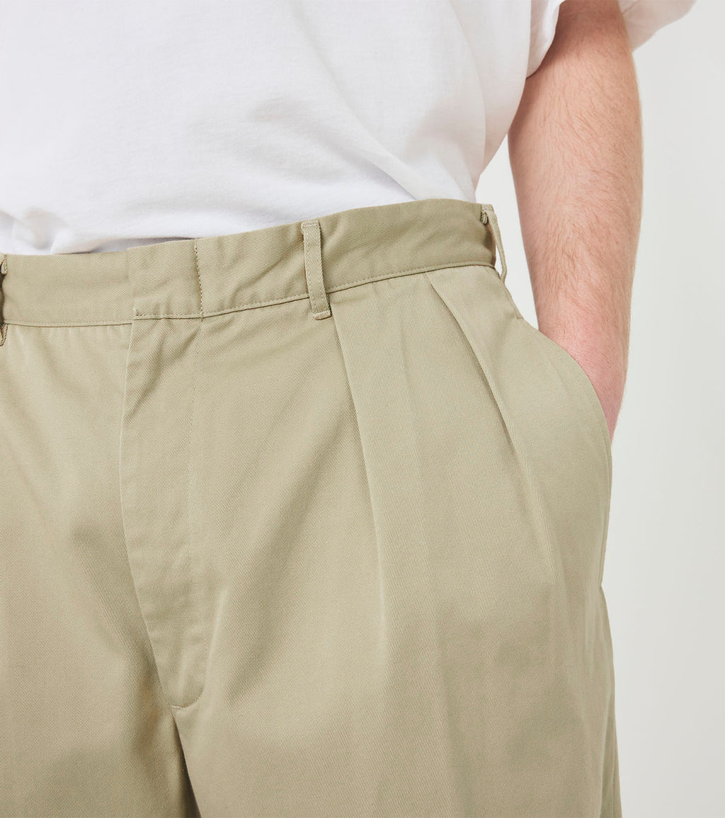 Double Pleated Chino Pants