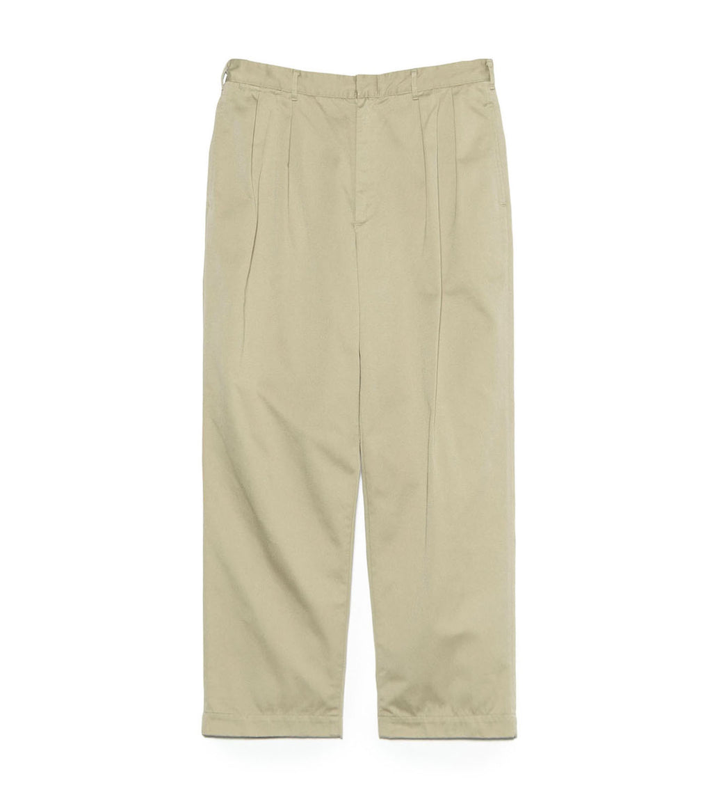 Double Pleated Chino Pants - KK(Khaki)