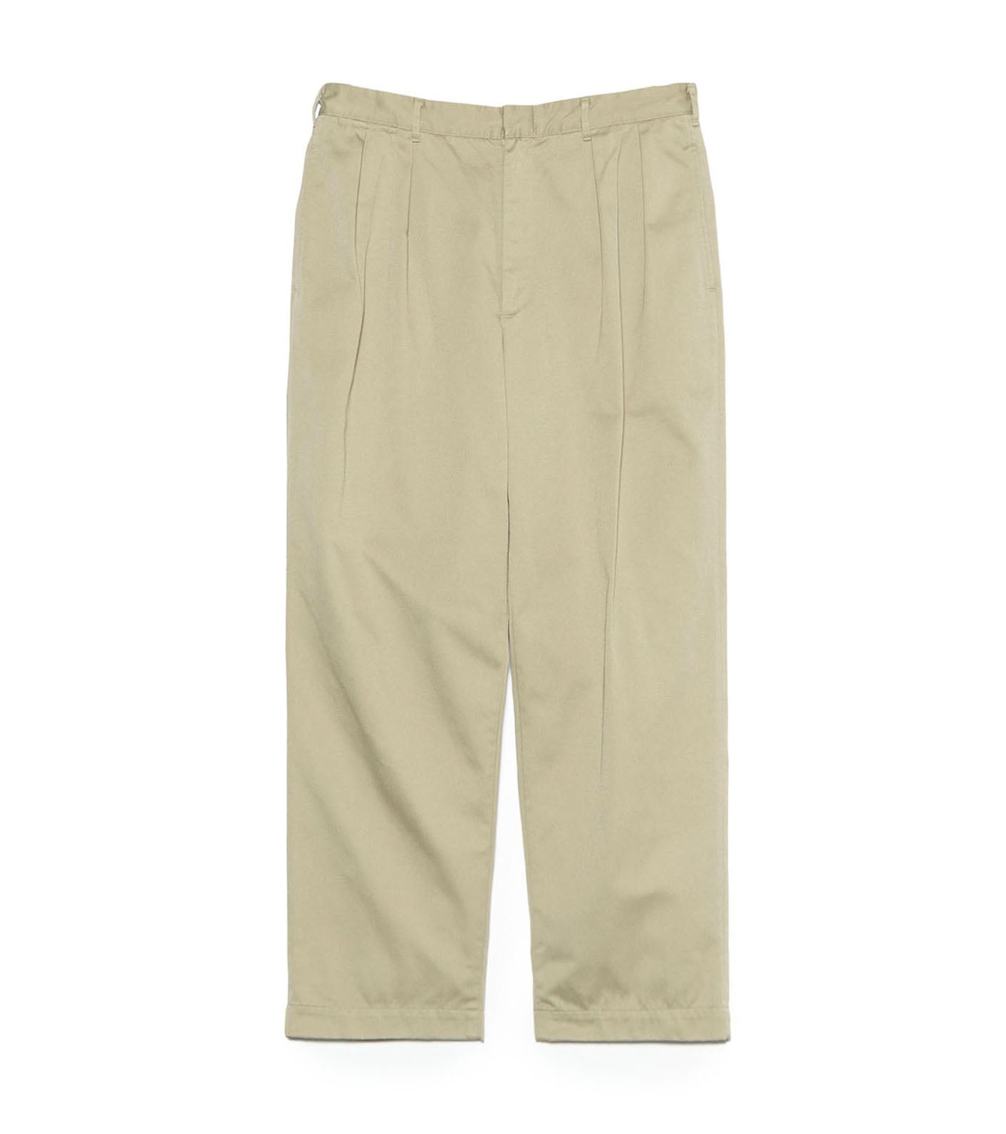 Double Pleated Chino Pants - KK(Khaki)
