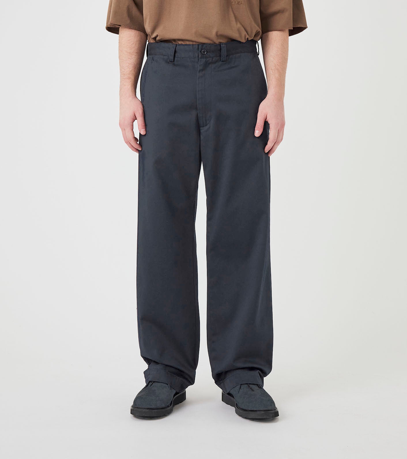 Wide Straight Chino Pants