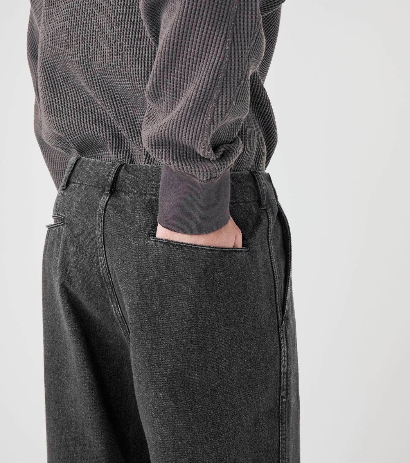 Wide Denim Pants