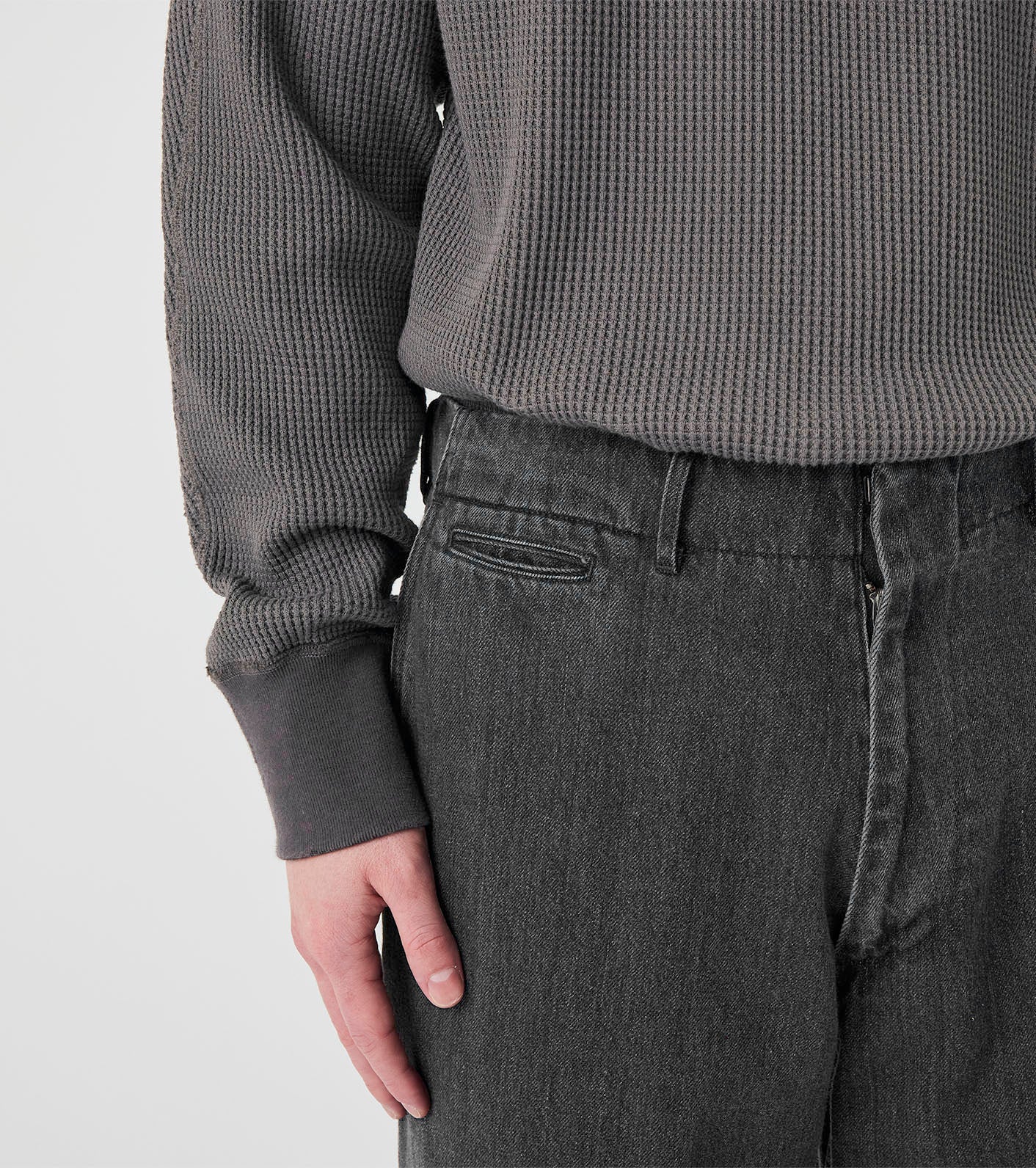 Wide Denim Pants