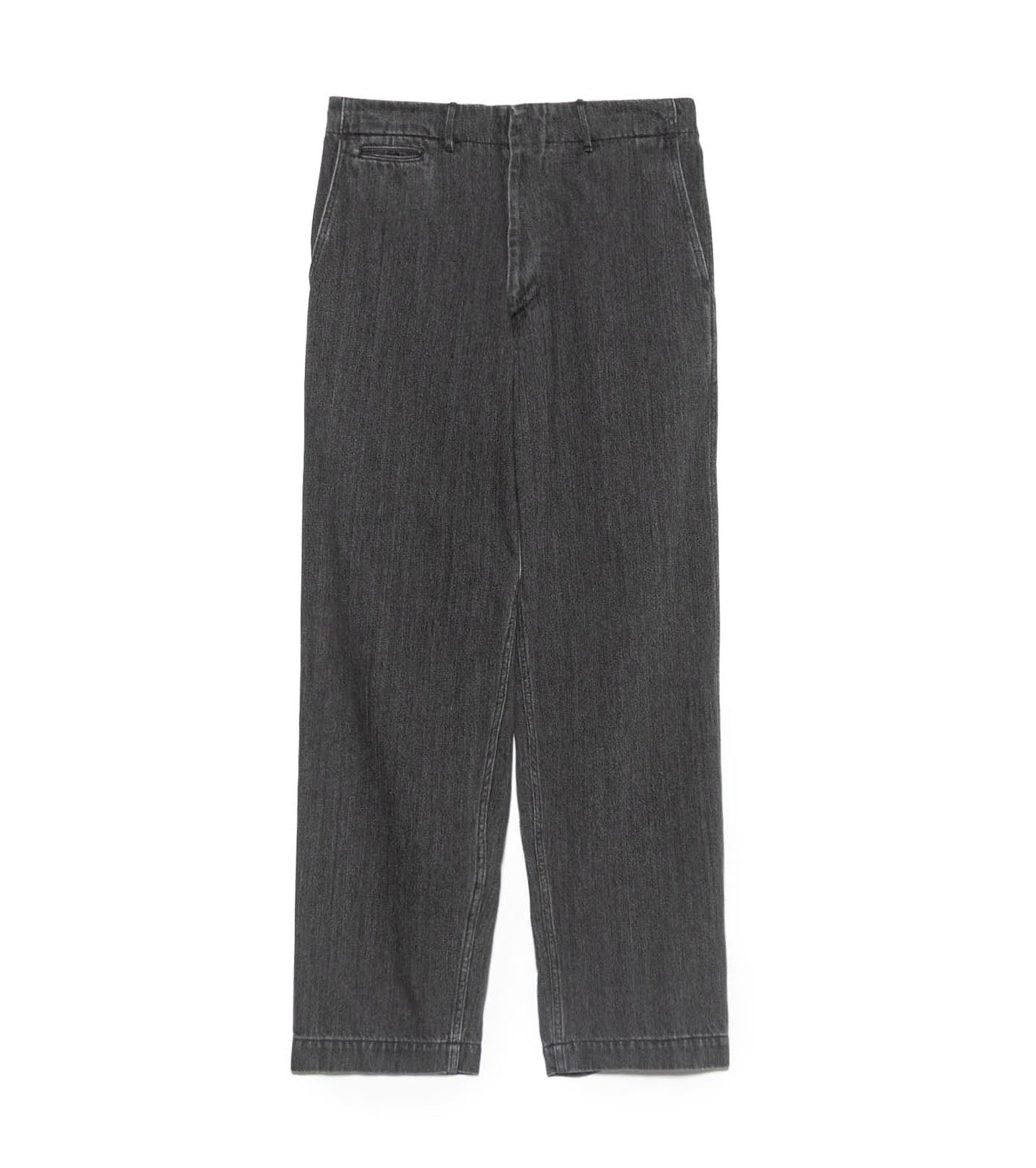 Wide Denim Pants - H(Gray)