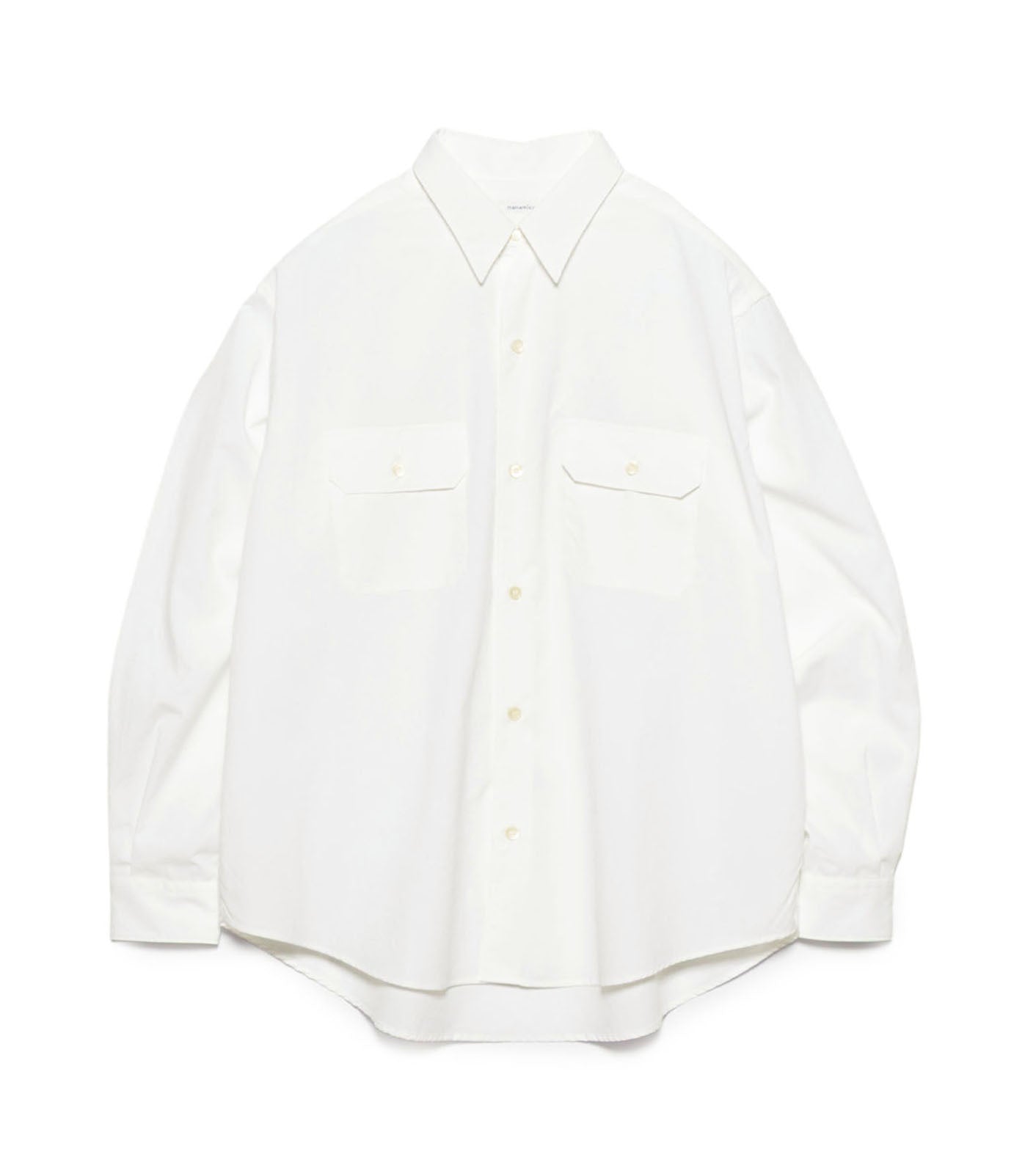 Polyester Typewriter Shirt - OW(Off White)