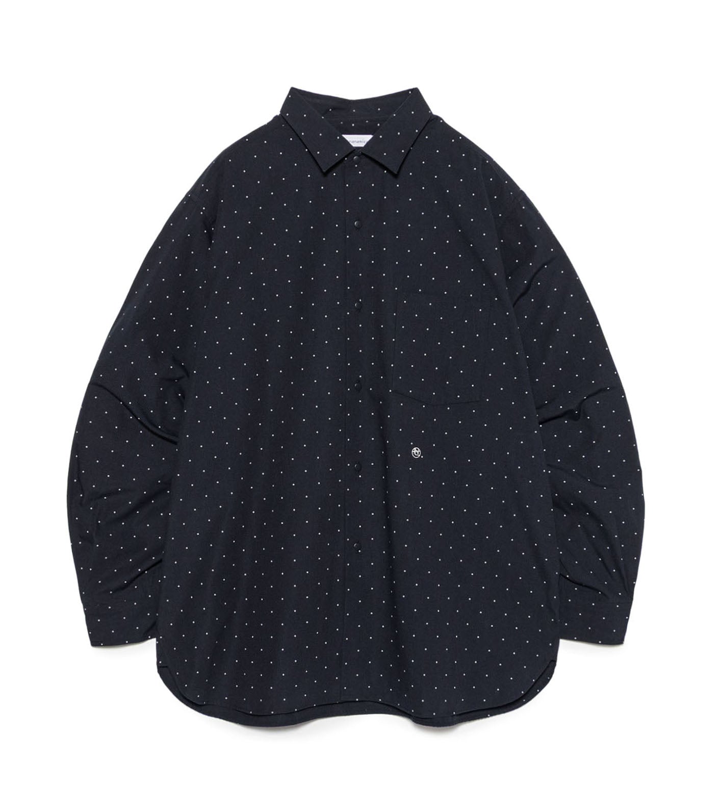 Regular Collar Dot Wind Shirt